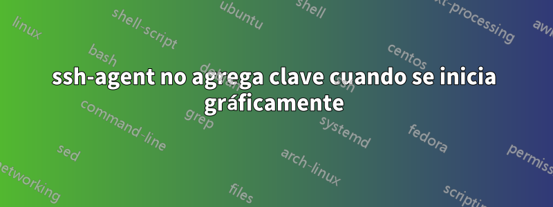 ssh-agent no agrega clave cuando se inicia gráficamente