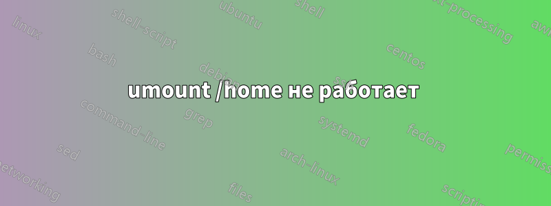 umount /home не работает