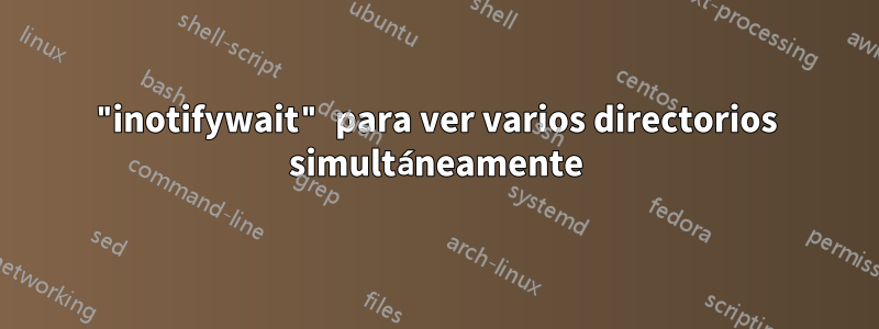 "inotifywait" para ver varios directorios simultáneamente