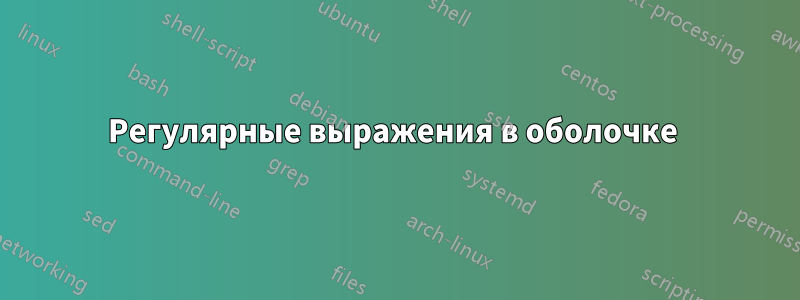 Регулярные выражения в оболочке 