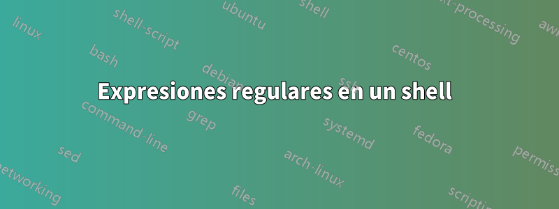 Expresiones regulares en un shell 