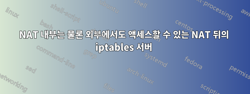 NAT 내부는 물론 외부에서도 액세스할 수 있는 NAT 뒤의 iptables 서버