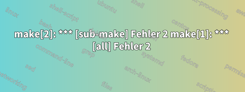 make[2]: *** [sub-make] Fehler 2 make[1]: *** [all] Fehler 2