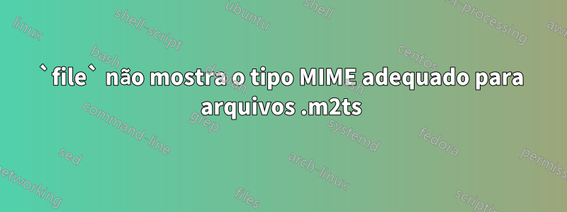 `file` não mostra o tipo MIME adequado para arquivos .m2ts