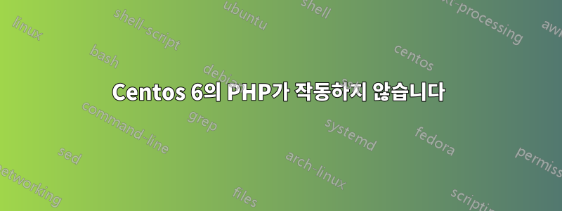 Centos 6의 PHP가 작동하지 않습니다