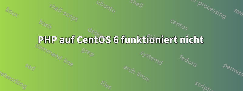 PHP auf CentOS 6 funktioniert nicht