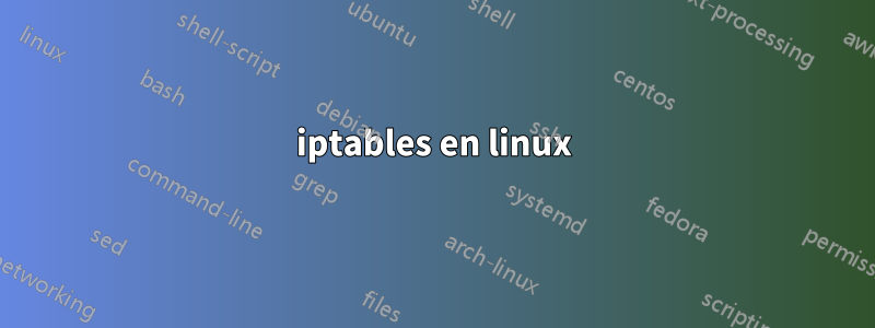 iptables en linux