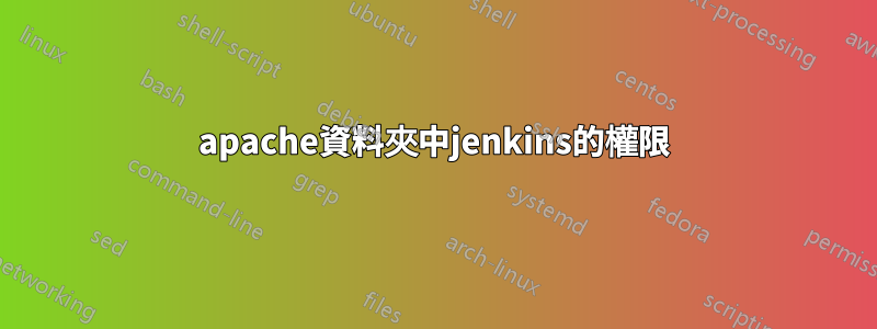 apache資料夾中jenkins的權限