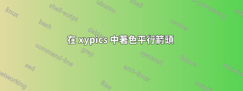 在 xypics 中著色平行箭頭