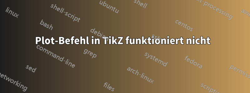 Plot-Befehl in TikZ funktioniert nicht 