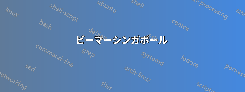 ビーマーシンガポール