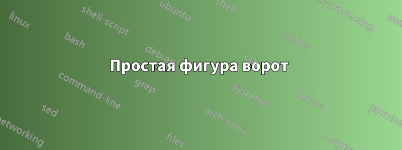 Простая фигура ворот