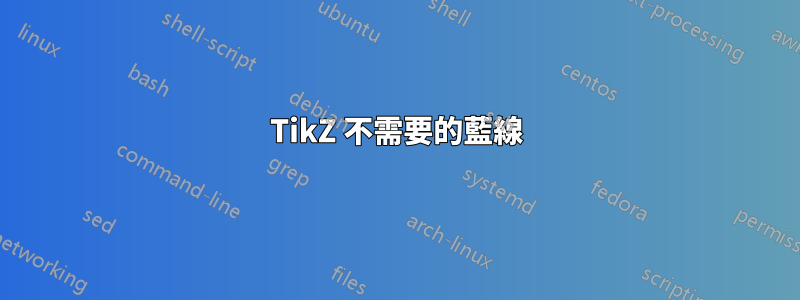 TikZ 不需要的藍線