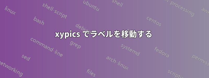 xypics でラベルを移動する