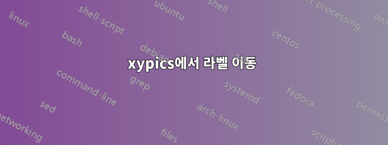 xypics에서 라벨 이동