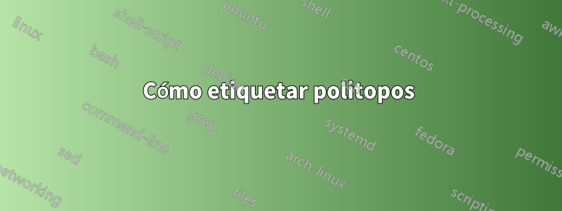 Cómo etiquetar politopos