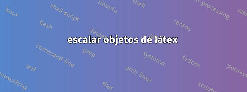 escalar objetos de látex