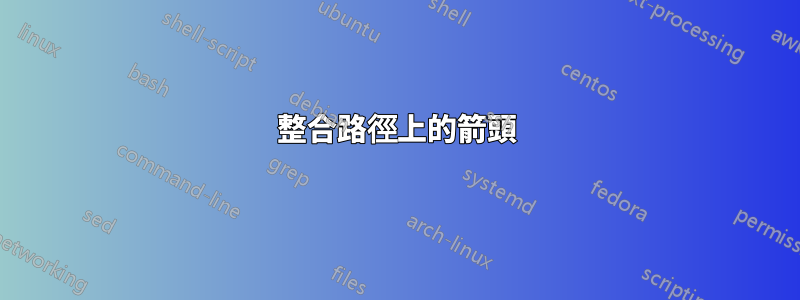 整合路徑上的箭頭