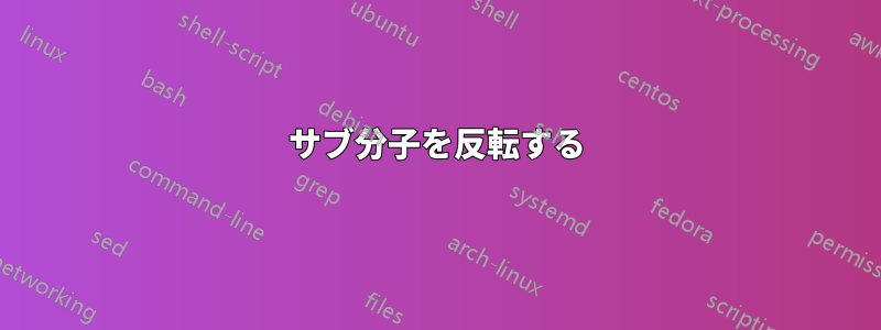 サブ分子を反転する