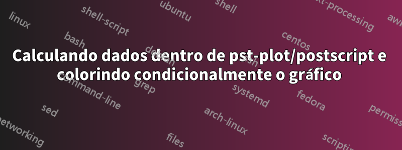 Calculando dados dentro de pst-plot/postscript e colorindo condicionalmente o gráfico