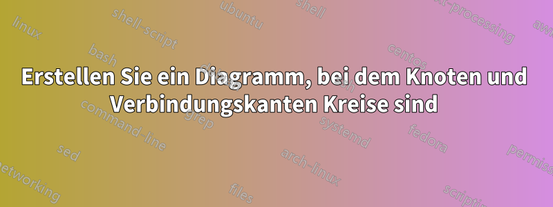 Erstellen Sie ein Diagramm, bei dem Knoten und Verbindungskanten Kreise sind