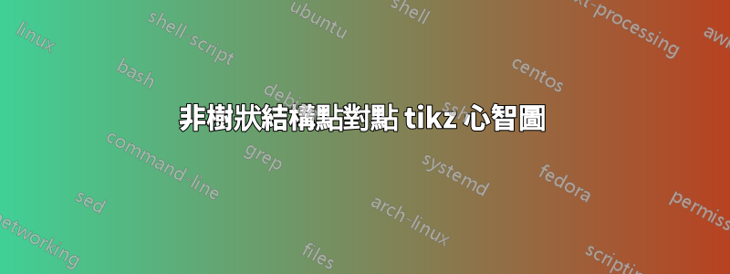 非樹狀結構點對點 tikz 心智圖