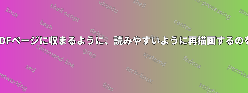 この相関表を私のPDFページに収まるように、読みやすいように再描画するのを手伝ってください