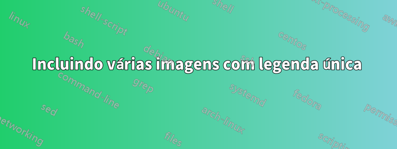 Incluindo várias imagens com legenda única