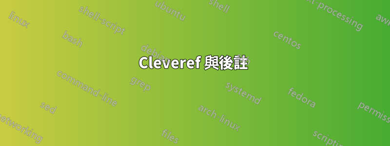 Cleveref 與後註