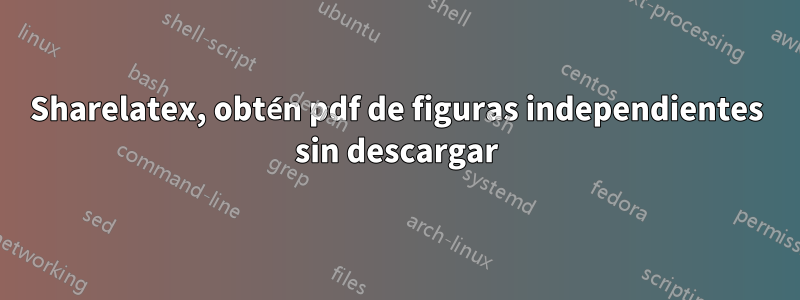 Sharelatex, obtén pdf de figuras independientes sin descargar