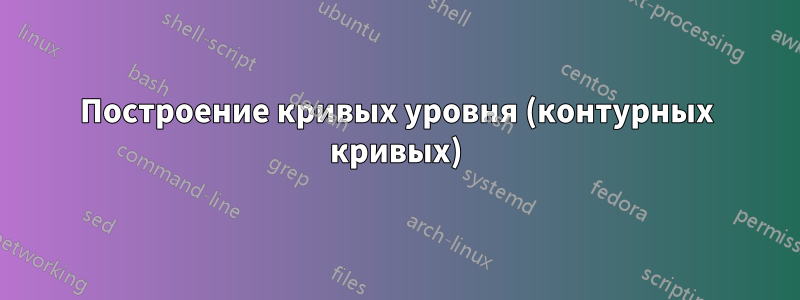 Построение кривых уровня (контурных кривых)