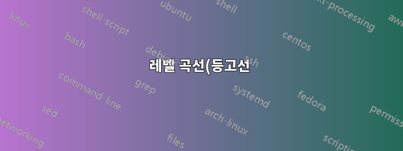 레벨 곡선(등고선) 그리기
