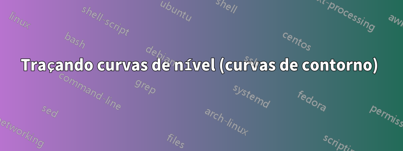 Traçando curvas de nível (curvas de contorno)