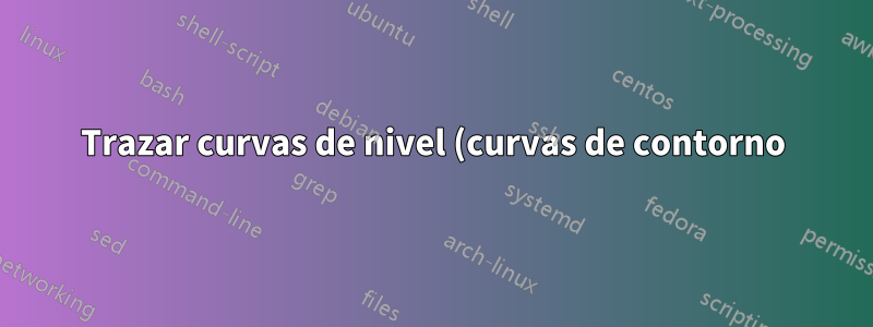 Trazar curvas de nivel (curvas de contorno)