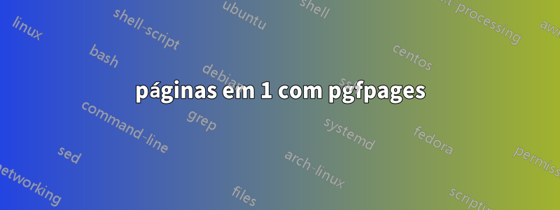 2 páginas em 1 com pgfpages