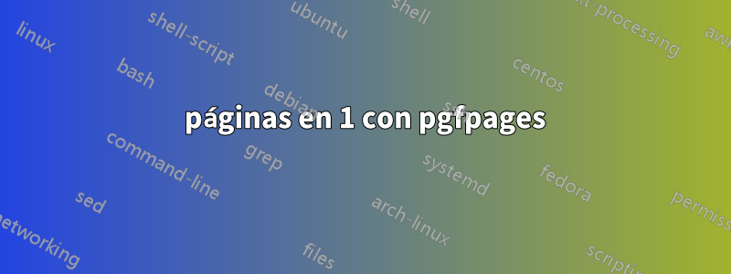 2 páginas en 1 con pgfpages