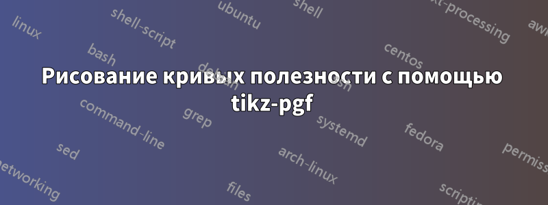 Рисование кривых полезности с помощью tikz-pgf