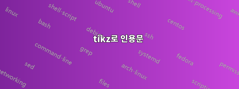 tikz로 인용문