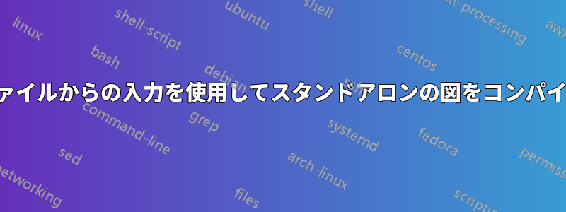 外部ファイルからの入力を使用してスタンドアロンの図をコンパイルする