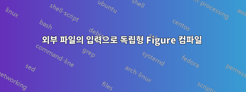 외부 파일의 입력으로 독립형 Figure 컴파일