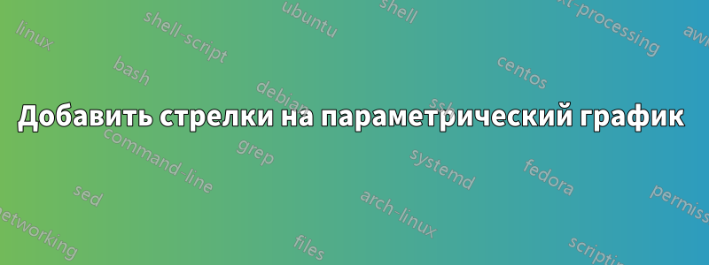 Добавить стрелки на параметрический график