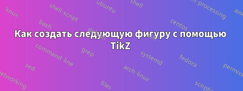 Как создать следующую фигуру с помощью TikZ