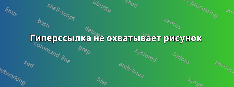 Гиперссылка не охватывает рисунок