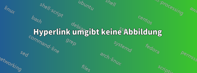 Hyperlink umgibt keine Abbildung