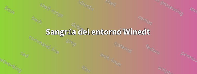 Sangría del entorno Winedt