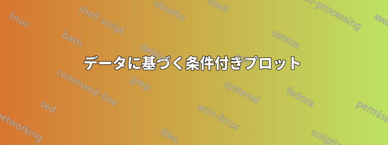 データに基づく条件付きプロット