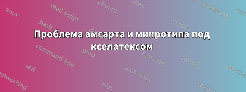 Проблема амсарта и микротипа под кселатексом