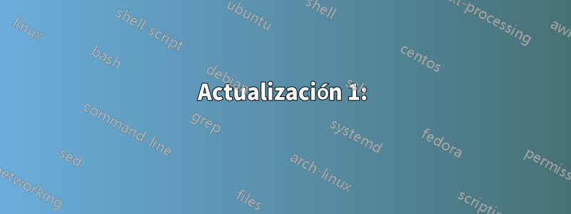 Actualización 1: