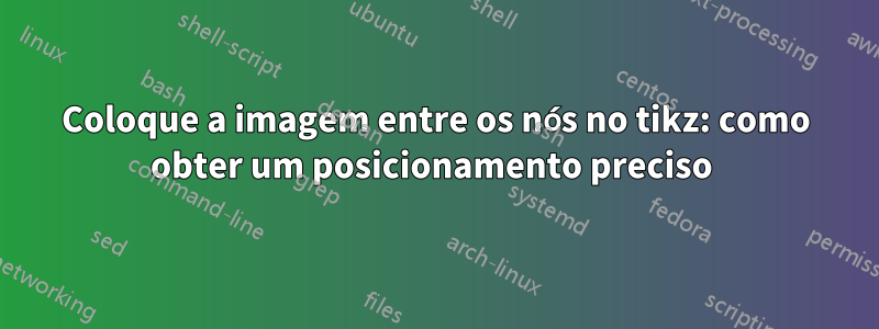 Coloque a imagem entre os nós no tikz: como obter um posicionamento preciso 