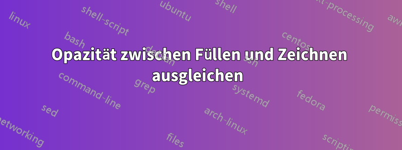 Opazität zwischen Füllen und Zeichnen ausgleichen 